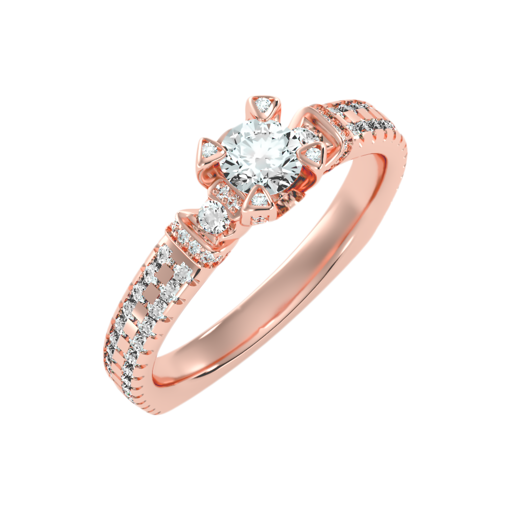 La Belleza Halo Ring In 925 Sterling Silver - Nine