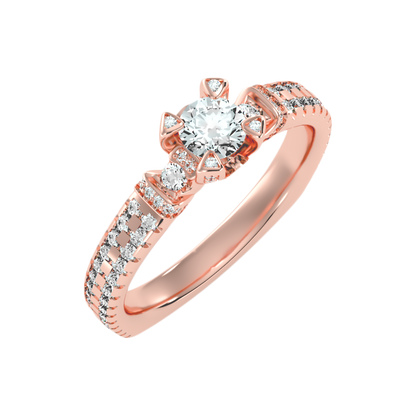 La Belleza Halo Ring In 925 Sterling Silver - Nine