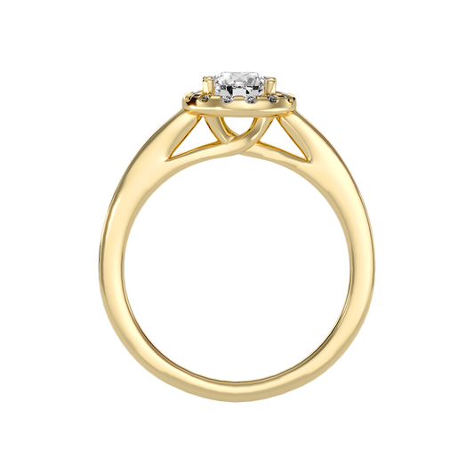 Lepid Halo Ring In 925 Sterling Silver - Two