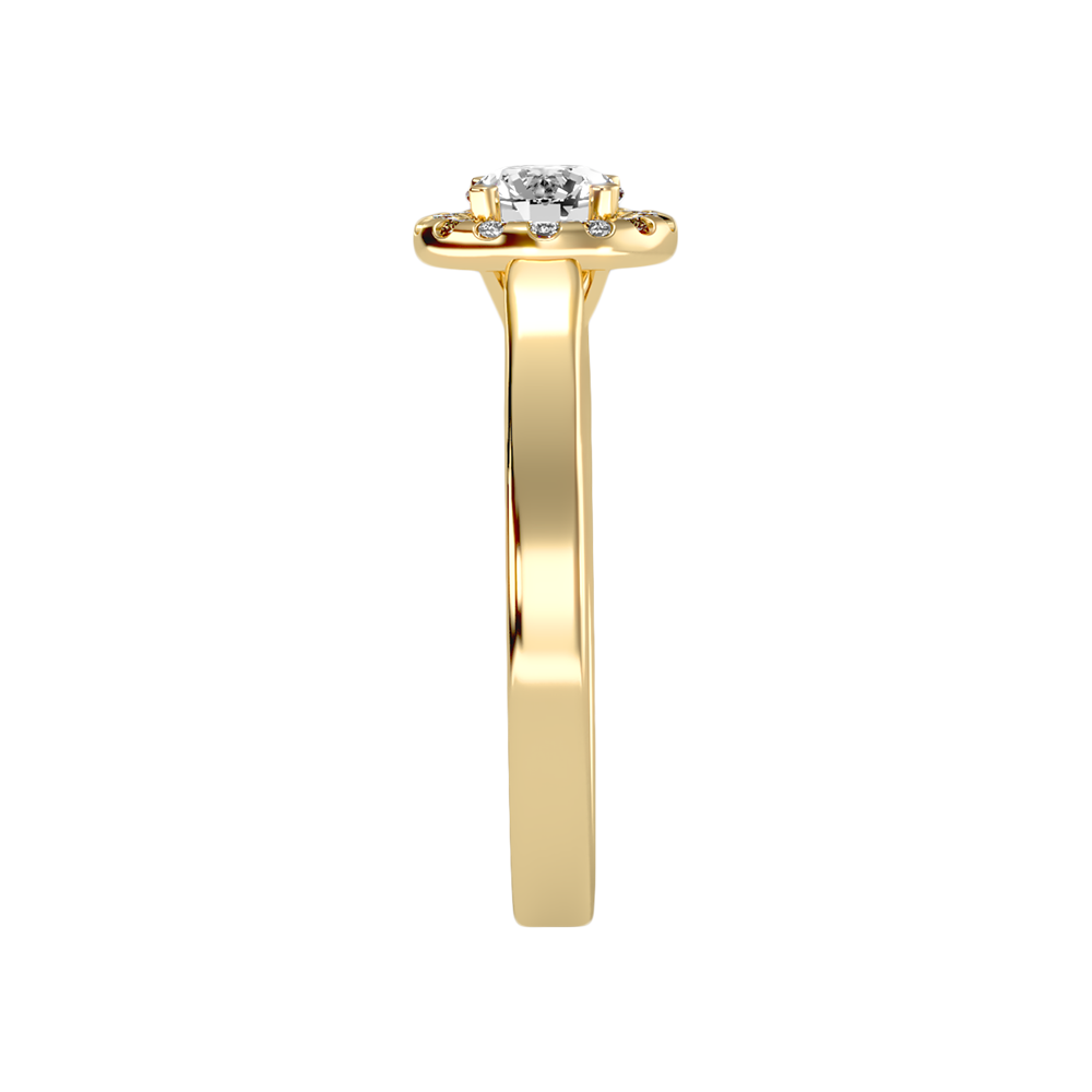 Lepid Halo Ring In 925 Sterling Silver - Four