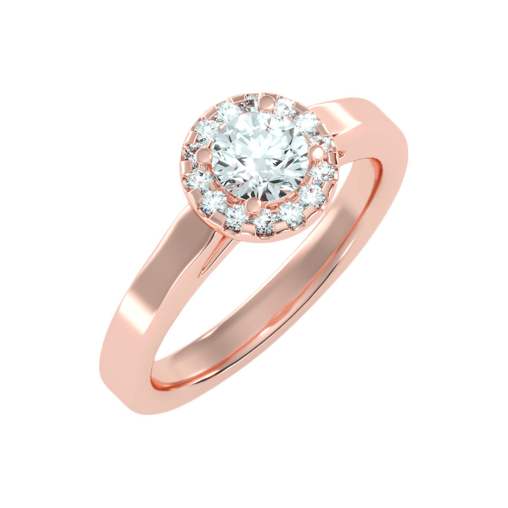 Lepid Halo Ring In 925 Sterling Silver - Nine