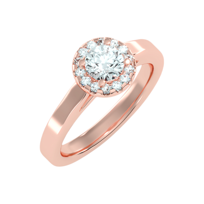 Lepid Halo Ring In 925 Sterling Silver - Nine