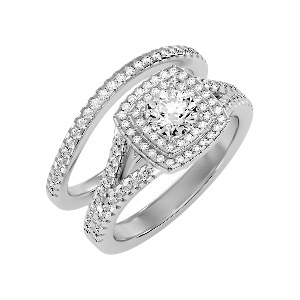 Light Bridal Ring Set - One