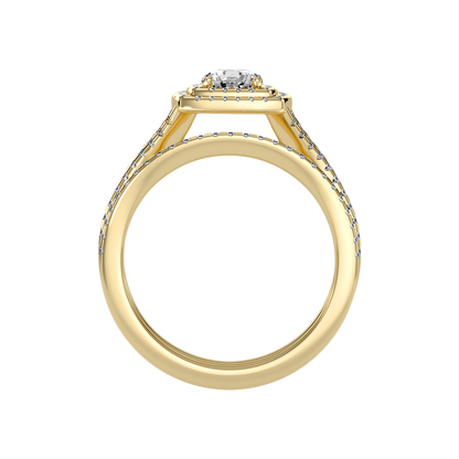 Light Bridal Ring Set - Twelve