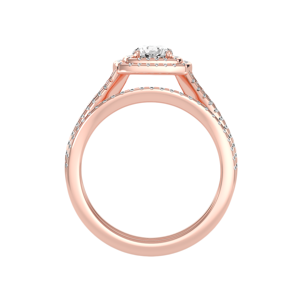 Light Bridal Ring Set - Eight