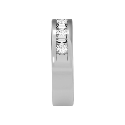 Light Hearted Half Eternity Ring - Three