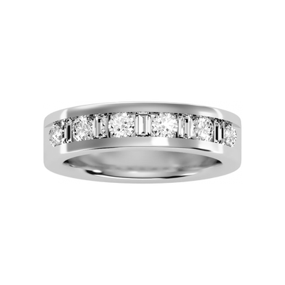 Light Hearted Half Eternity Ring - Four
