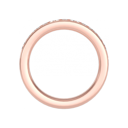 Light Hearted Half Eternity Ring In 925 Sterling Silver - Nine