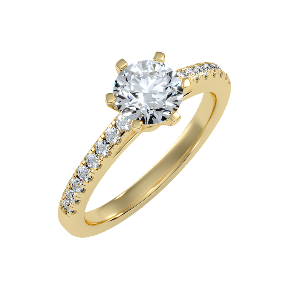 Light Solitaire Ring - Nine