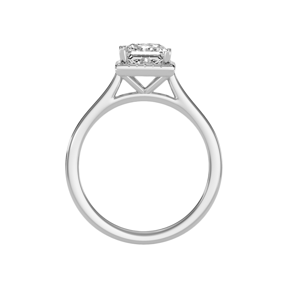 Likeable Halo Ring In 925 Sterling Silver - Two