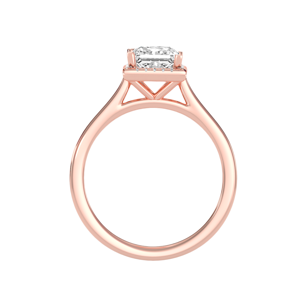 Likeable Halo Ring In 925 Sterling Silver - Six