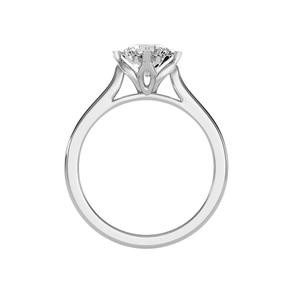Lilt Solitaire Ring In 925 Sterling Silver - Eight