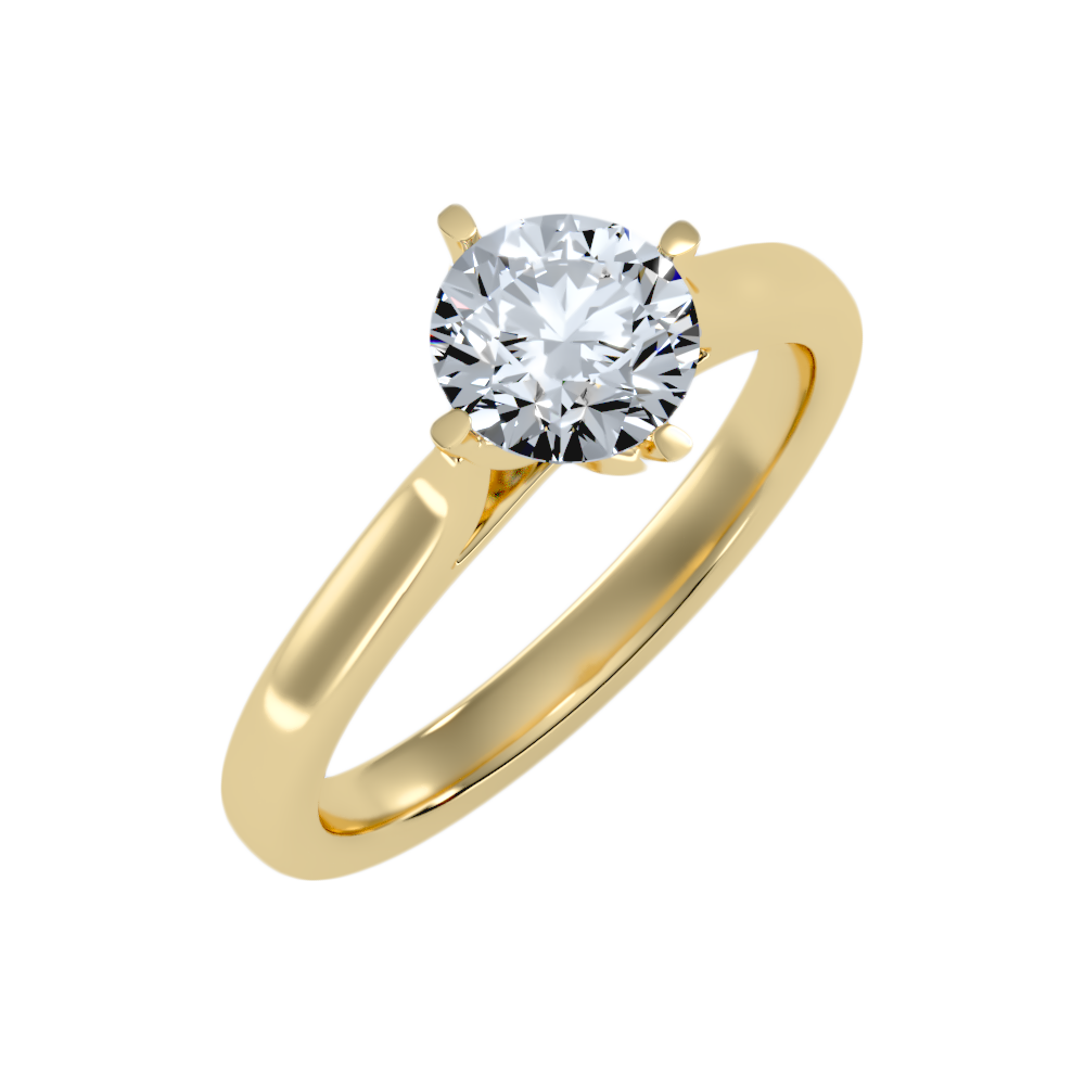 Lilt Solitaire Ring - Nine