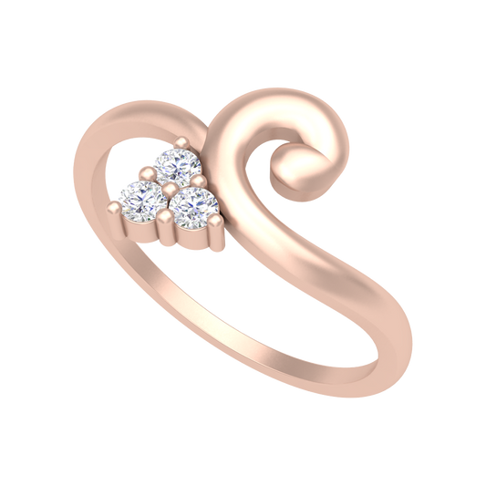 Lily Floral Diamond Band - One