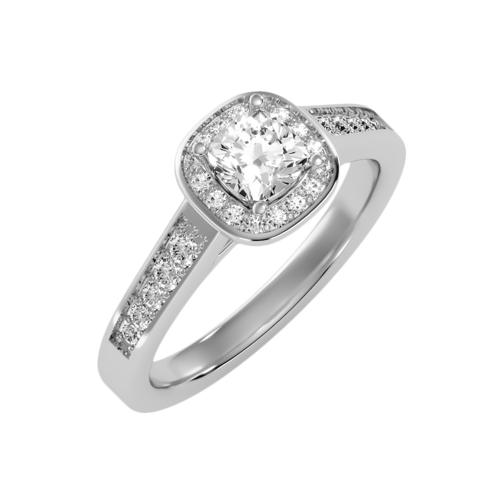 Linda Diamond Halo Ring - One