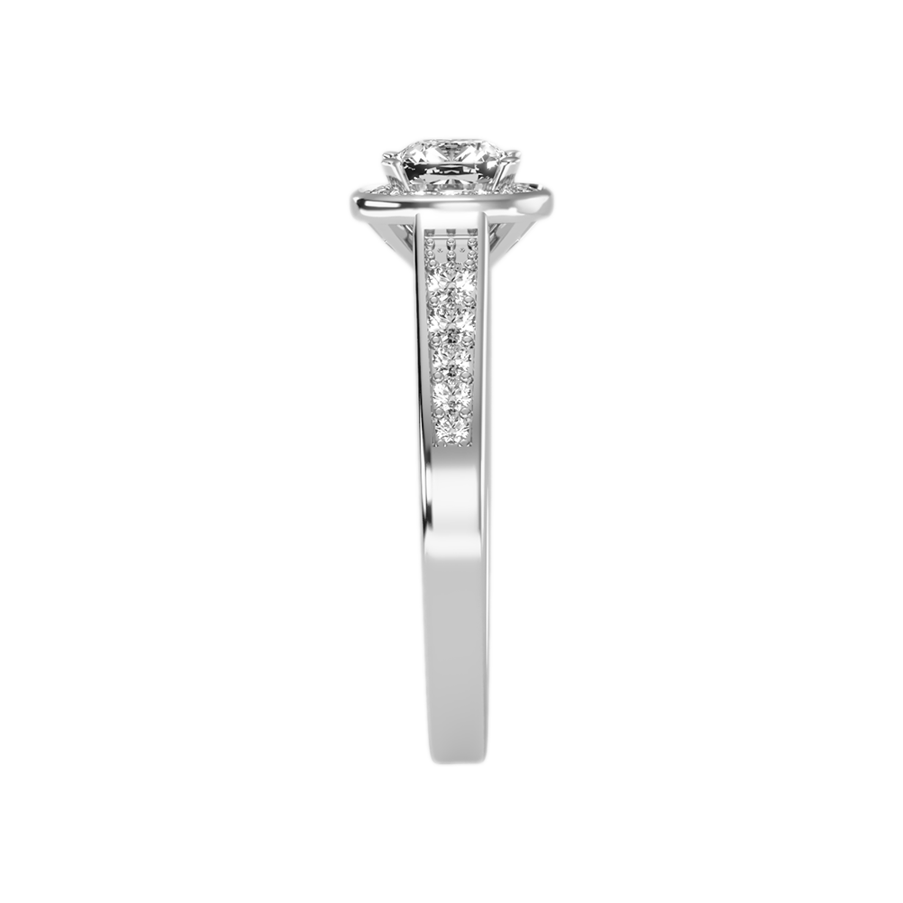 Linda Diamond Halo Ring - Four