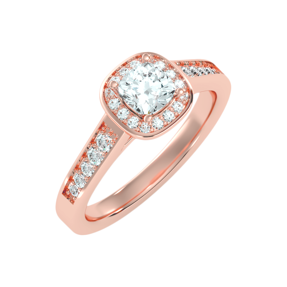 Linda Diamond Halo Ring - Seven