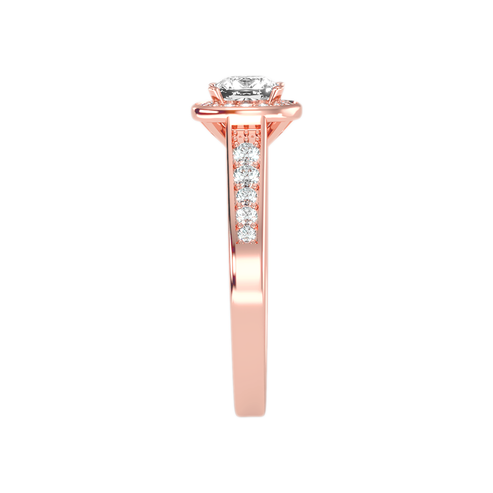 Linda Diamond Halo Ring - Eight