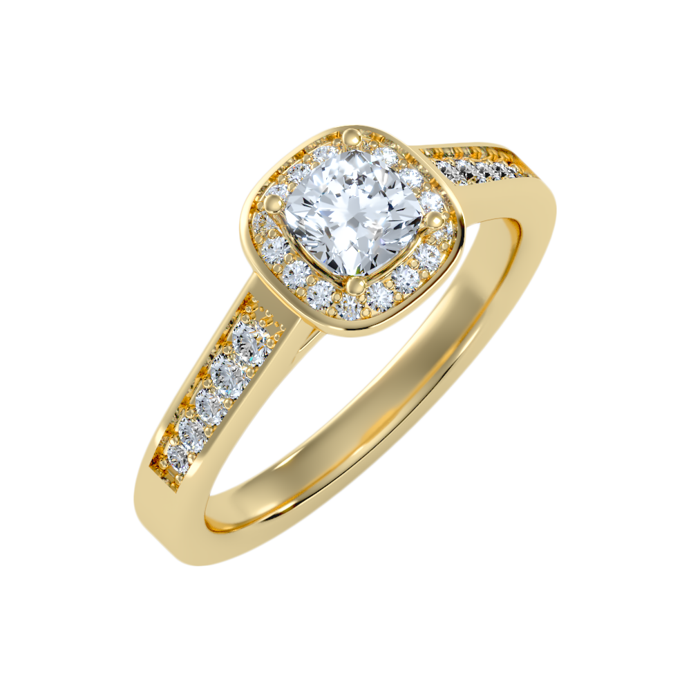 Linda Diamond Halo Ring - Nine
