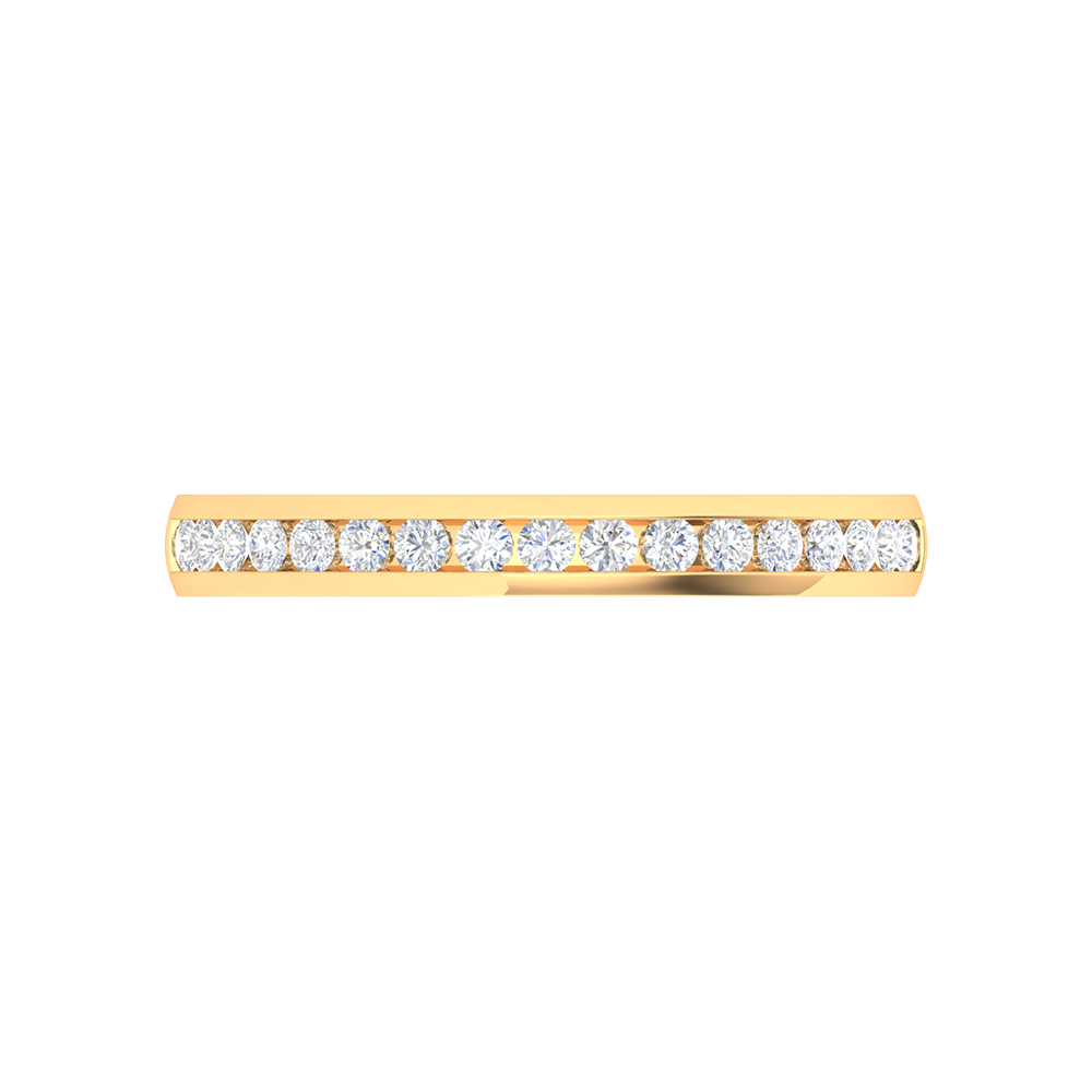 Linda Rosa Diamond Band In 925 Sterling Silver - Ten