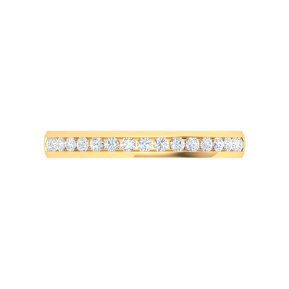 Linda Rosa Diamond Band In 925 Sterling Silver - Ten