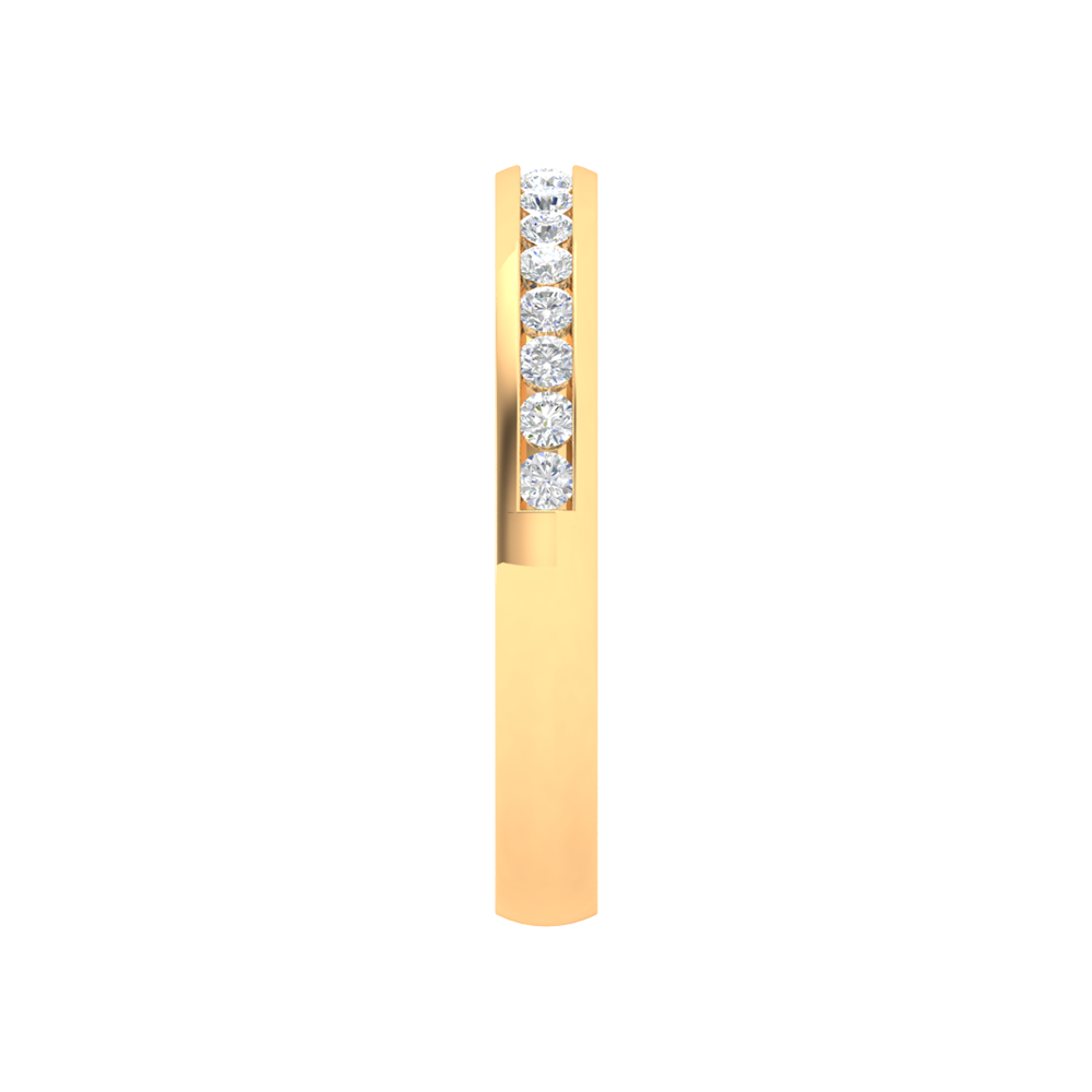 Linda Rosa Diamond Band In 925 Sterling Silver - Eleven