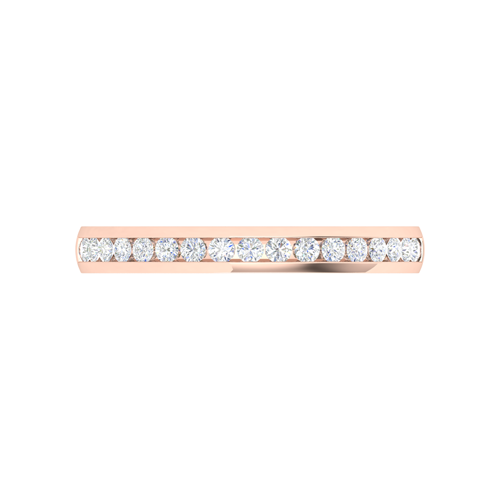 Linda Rosa Diamond Band In 925 Sterling Silver - Seven