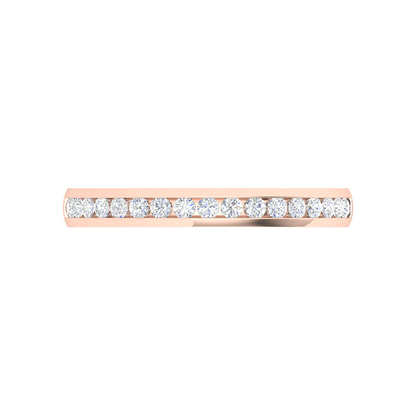 Linda Rosa Diamond Band In 925 Sterling Silver - Seven
