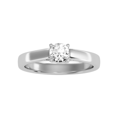Lindo Solitaire Ring In 925 Sterling Silver - Three