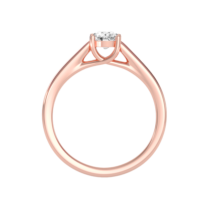 Lindo Solitaire Ring In 925 Sterling Silver - Six