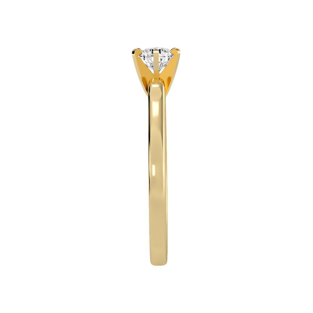 Lissome Solitaire Ring In 925 Sterling Silver - Twelve