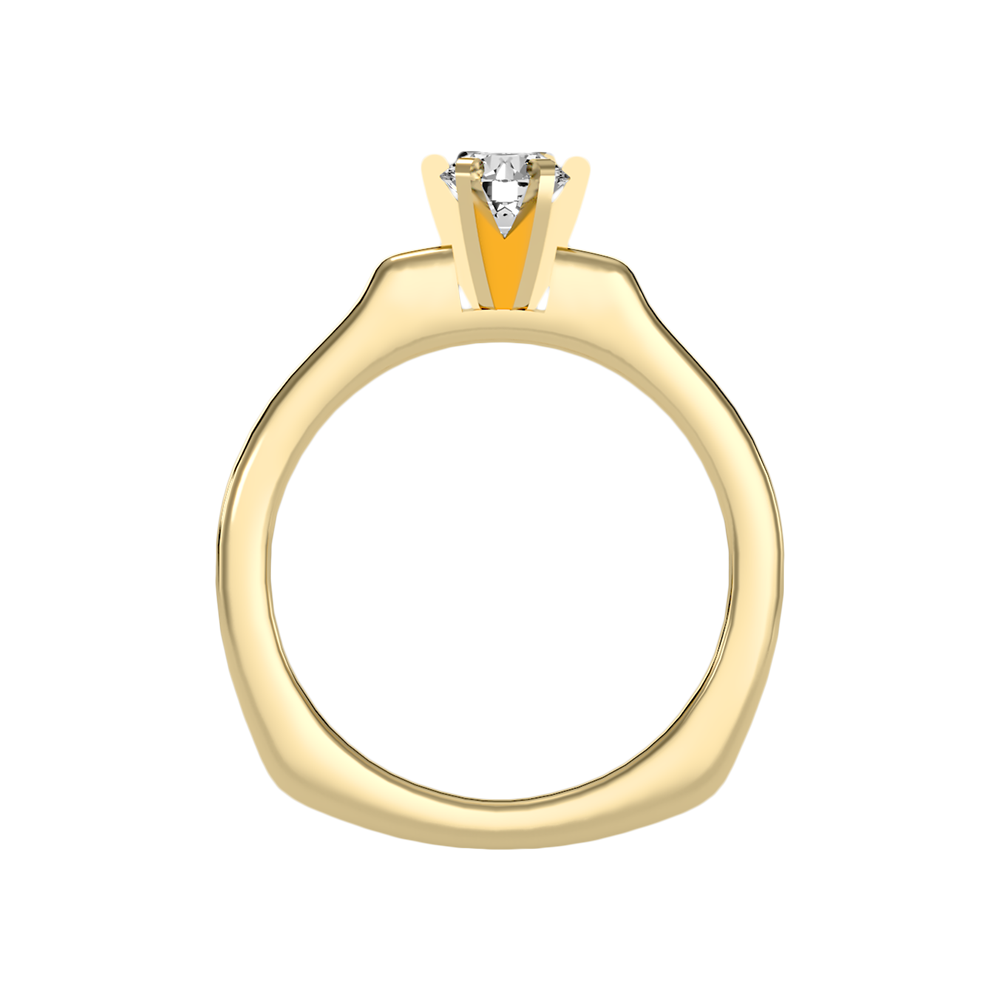 Lissome Solitaire Ring In 925 Sterling Silver - Thirteen