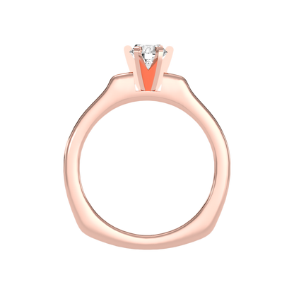 Lissome Solitaire Ring In 925 Sterling Silver - Seven