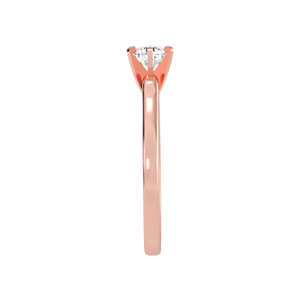 Lissome Solitaire Ring In 925 Sterling Silver - Nine