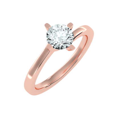 Lithe Solitaire Ring - Five