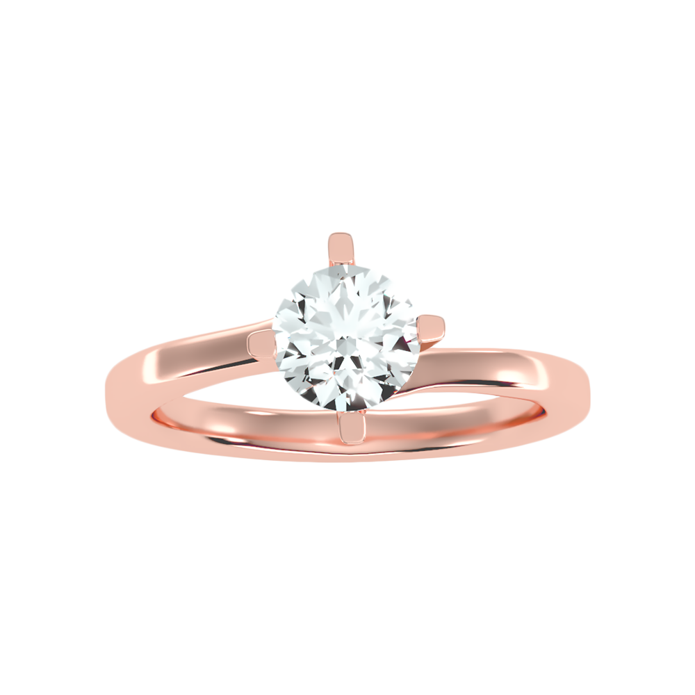 Lithe Solitaire Ring In 925 Sterling Silver - Seven