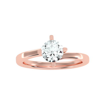 Lithe Solitaire Ring In 925 Sterling Silver - Seven