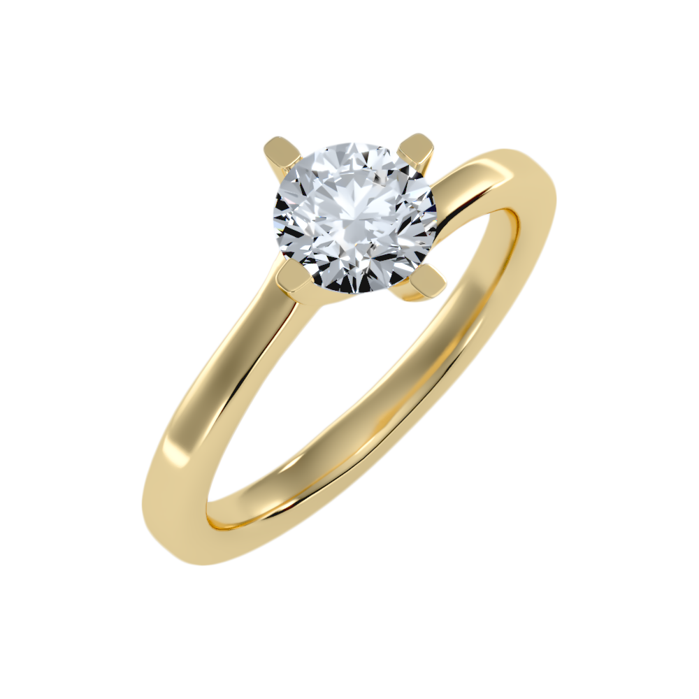 Lithe Solitaire Ring - Nine