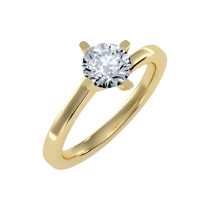 Lithe Solitaire Ring - Nine
