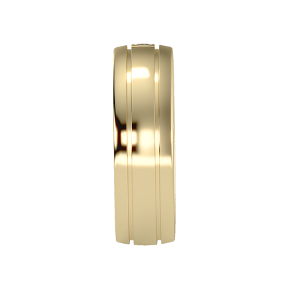 Lit Men's Band In 925 Sterling Silver - Eleven