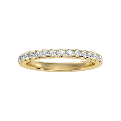 Lively Half Eternity Wedding Band In 925 Sterling Silver - Eleven