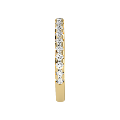 Lively Half Eternity Wedding Band In 925 Sterling Silver - Twelve