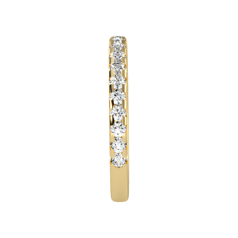 Lively Half Eternity Wedding Band - Twelve