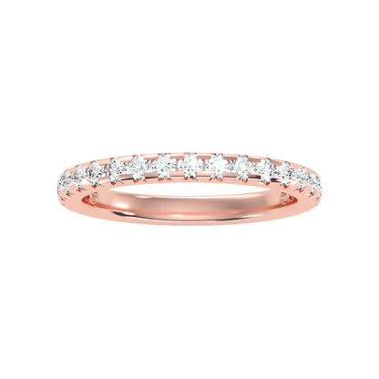 Lively Half Eternity Wedding Band In 925 Sterling Silver - Four