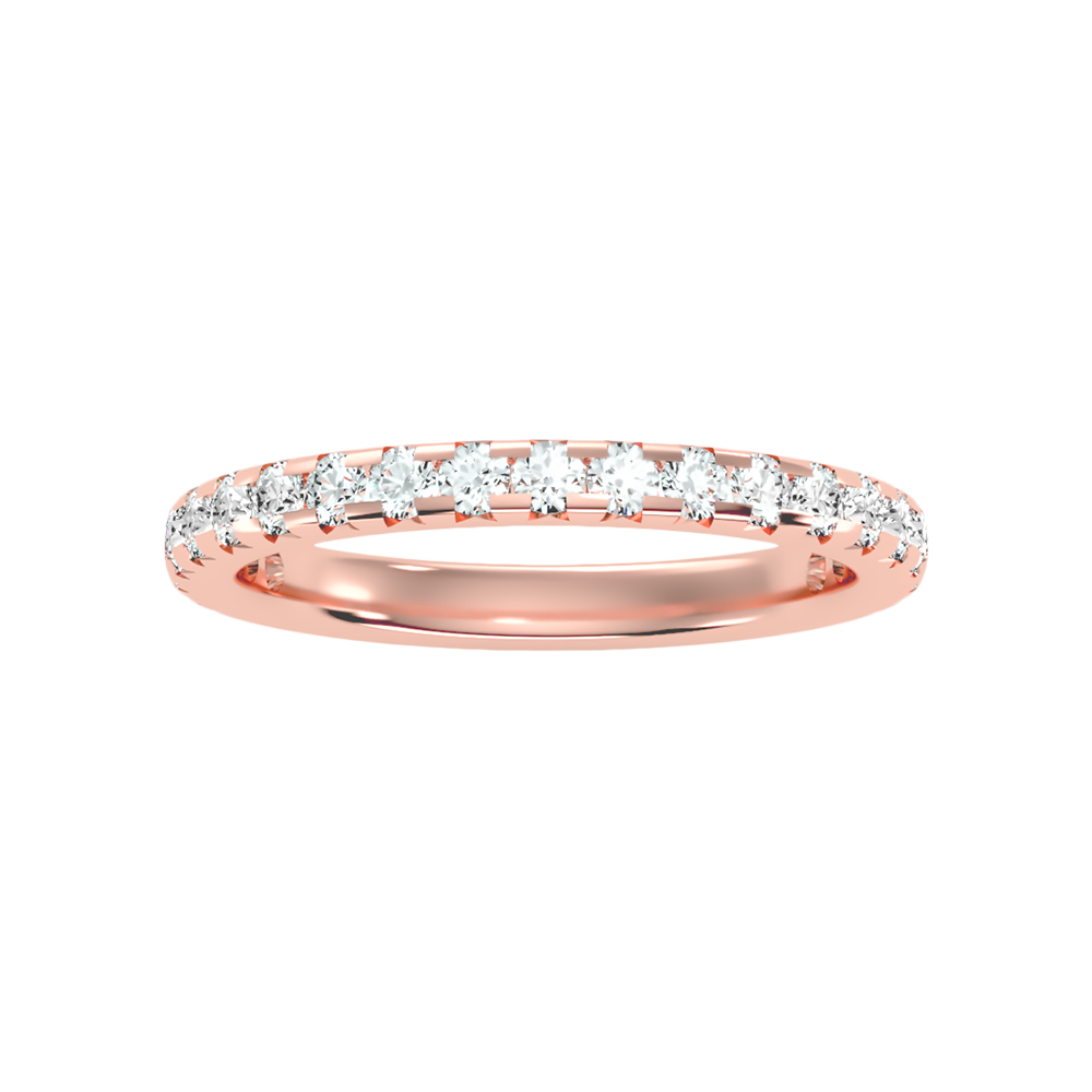 Lively Half Eternity Wedding Band - Four