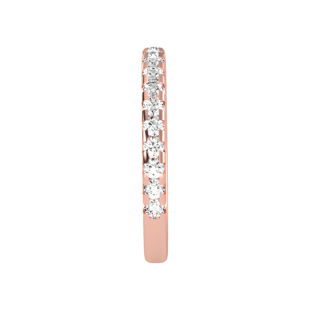 Lively Half Eternity Wedding Band In 925 Sterling Silver - Five