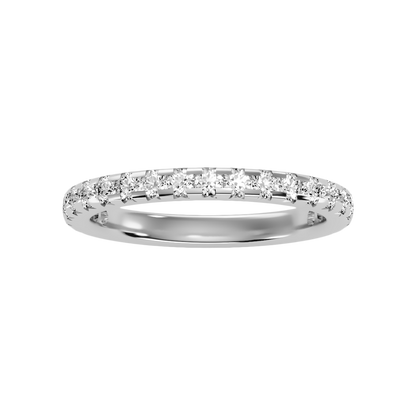 Lively Half Eternity Wedding Band In 925 Sterling Silver - Seven