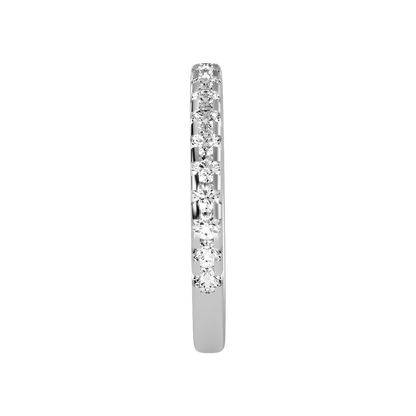 Lively Half Eternity Wedding Band - Eight