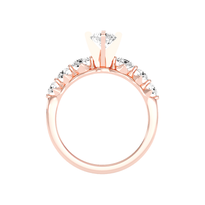Lofty Solitaire Ring In 925 Sterling Silver - Three