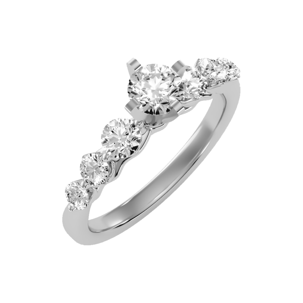 Lofty Solitaire Ring - Five